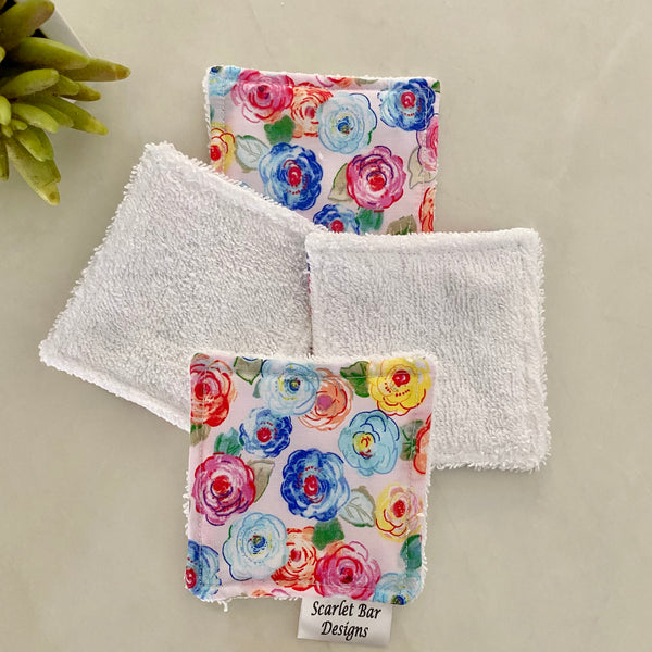 Coloured Roses Country Garden Print Makeup Remover Wipes