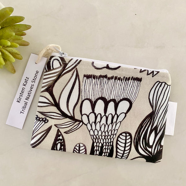 Kirsten Katz Tribal Natives Stone Print Coin Purse