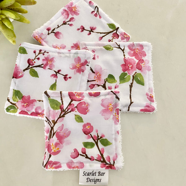 Country Garden Cherry Blossom Print Makeup Remover Wipes