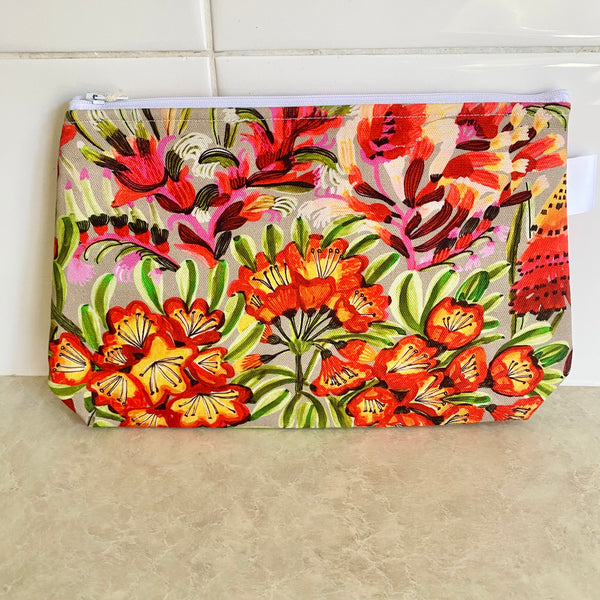 Kirsten Katz Kangaroo Paws Print Fabric Pouch