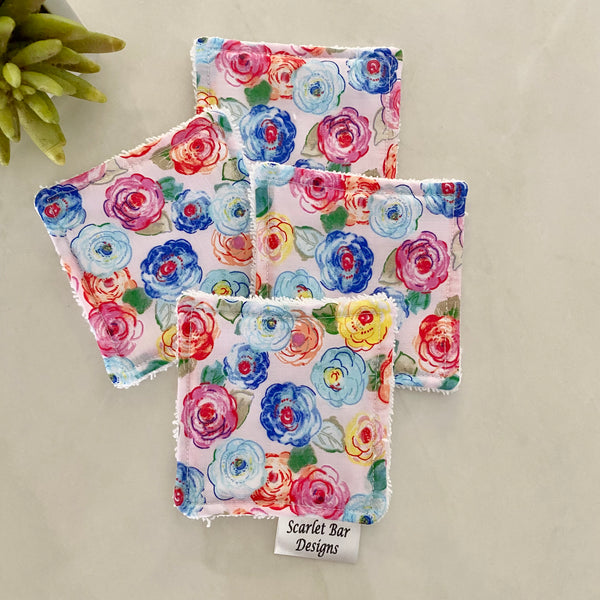 Coloured Roses Country Garden Print Makeup Remover Wipes