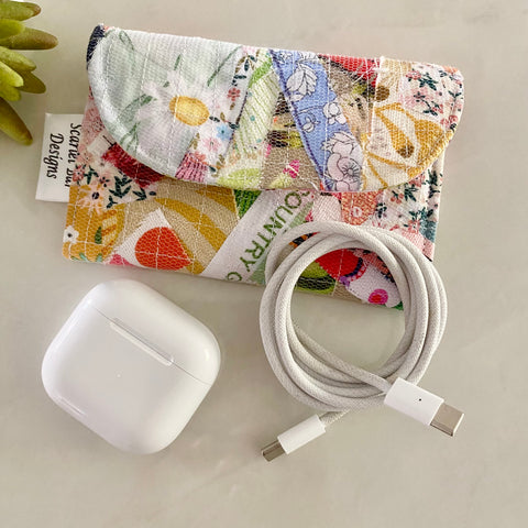 Upcycled Earbud/Cable Case #3
