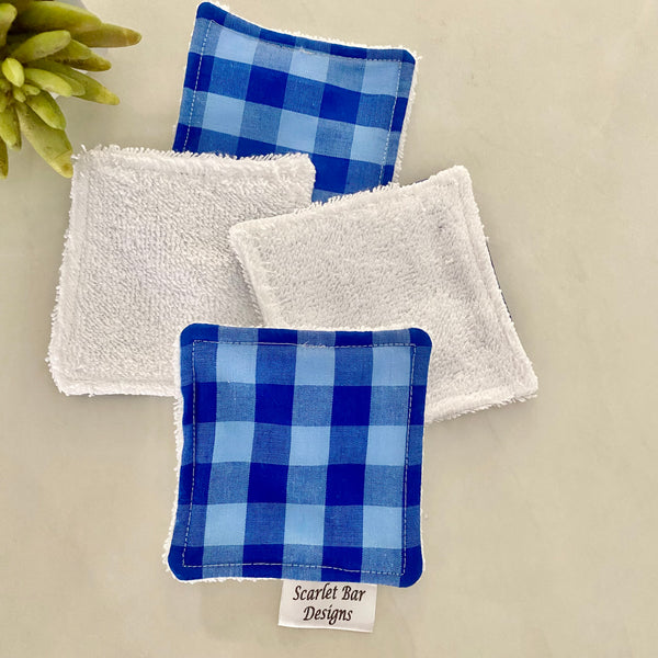 Large Gingham Check Print Makeup Remover Wipes