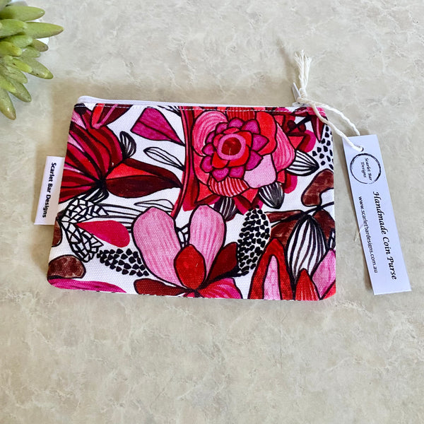 Kirsten Katz Fleurs Rogue Print Coin Purse