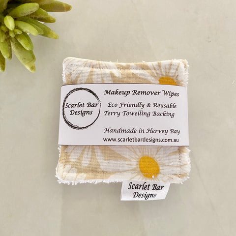 Sunflower Print Makeup Remover Wipes
