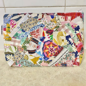 Upcycled Fabric Pouch Large #3