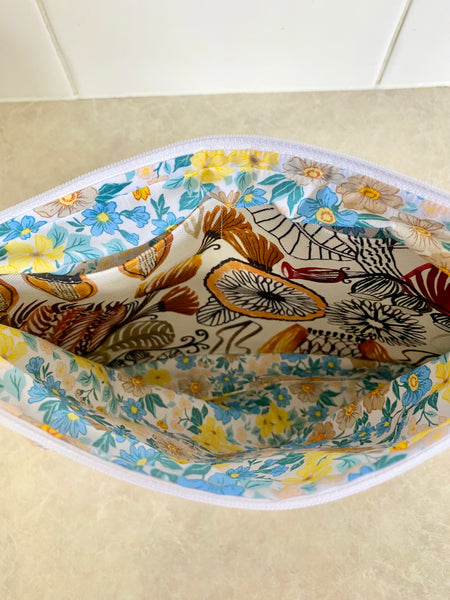 Kirsten Katz Neutral Natives Fabric Pouch- Large