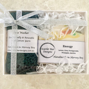 Energy Soap & Face Washer Gift Box