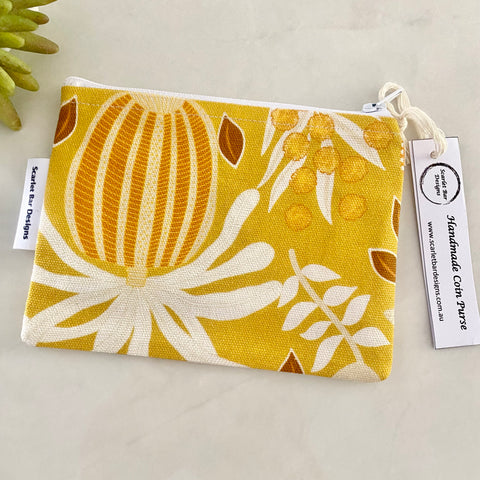 Jocelyn Proust Wattle Bird Print Coin Purse