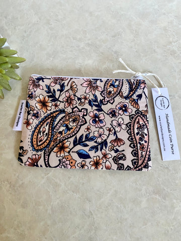 Pretty Paisley Print Coin Purse