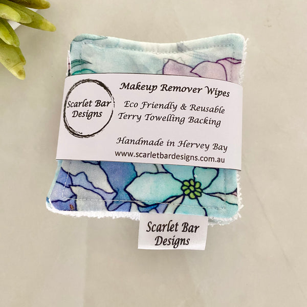 Star Flower Print Makeup Remover Wipes