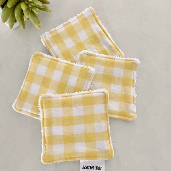 Large Gingham Check Print Makeup Remover Wipes