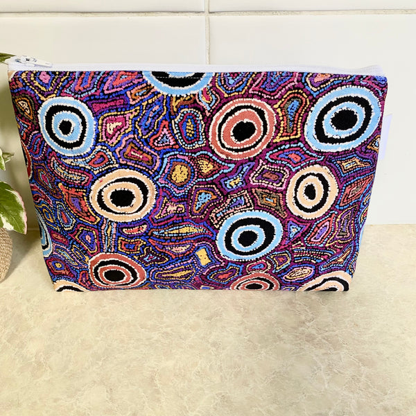 Warlu Yarai Jukurrpa- Yumari Dreaming Fabric Pouch- Large