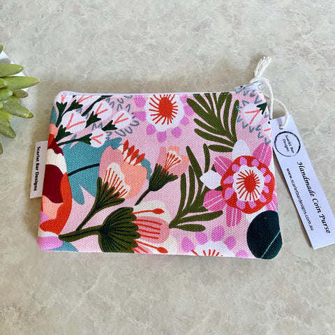 Jocelyn Proust Peonies Blush Bloom Print Coin Purse