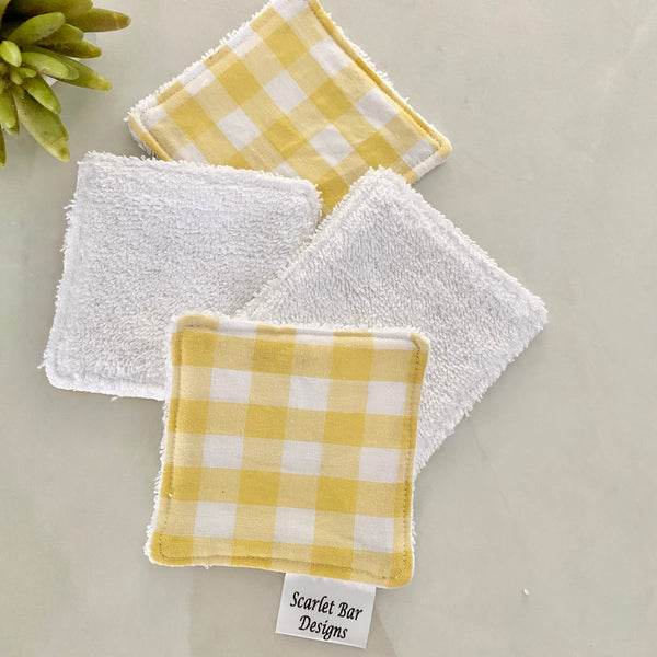 Large Gingham Check Print Makeup Remover Wipes