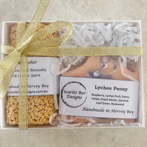 Lychee Peony Soap & Face Washer Gift Box