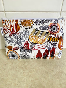 Kirsten Katz Neutral Natives Fabric Pouch- Large