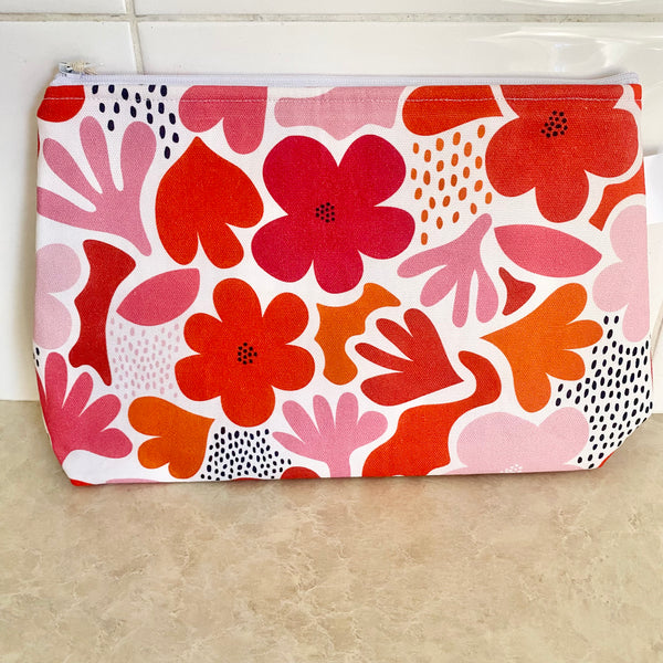 Jocelyn Proust Daisy Pink Cream Fabric Pouch