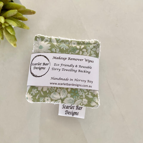 Etched Floral Print Makeup Remover Wipes