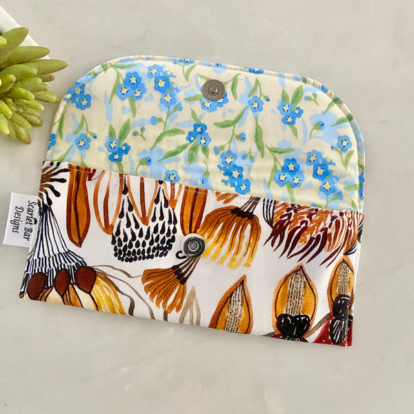 Kirsten Katz Neutral Natives Print Sunglasses Case