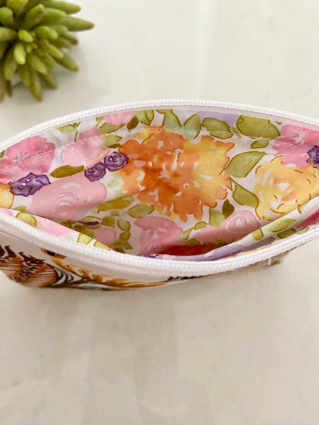 Kirsten Katz Neutral Natives Print Coin Purse