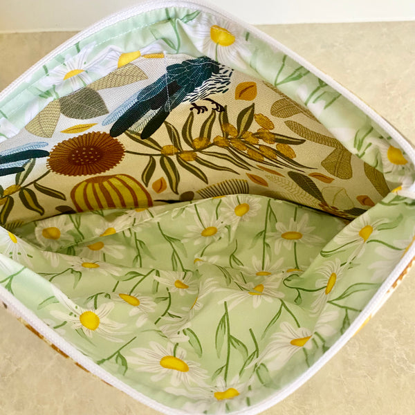 Jocelyn Proust Honeyeater Wattle Bird Print Fabric Pouch