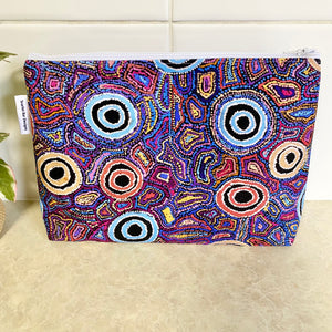 Warlu Yarai Jukurrpa- Yumari Dreaming Fabric Pouch- Large