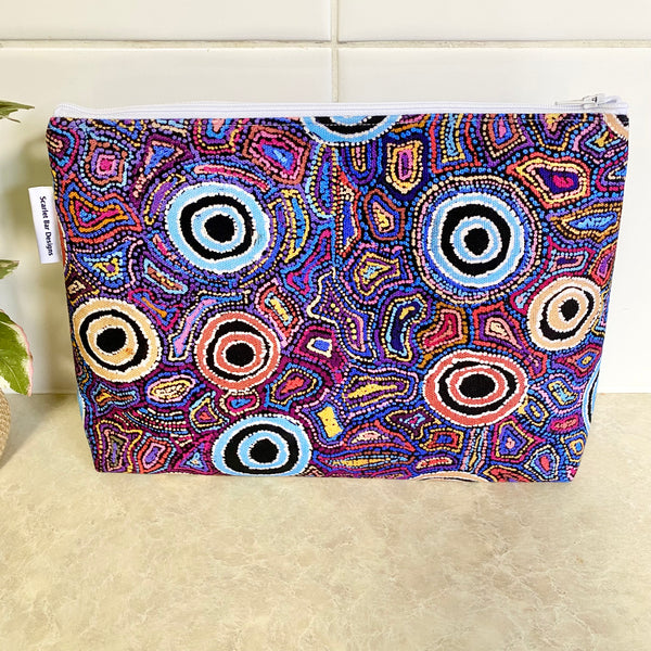 Warlu Yarai Jukurrpa- Yumari Dreaming Fabric Pouch- Large