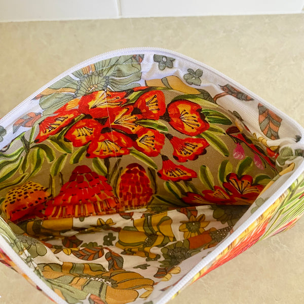 Kirsten Katz Kangaroo Paws Print Fabric Pouch