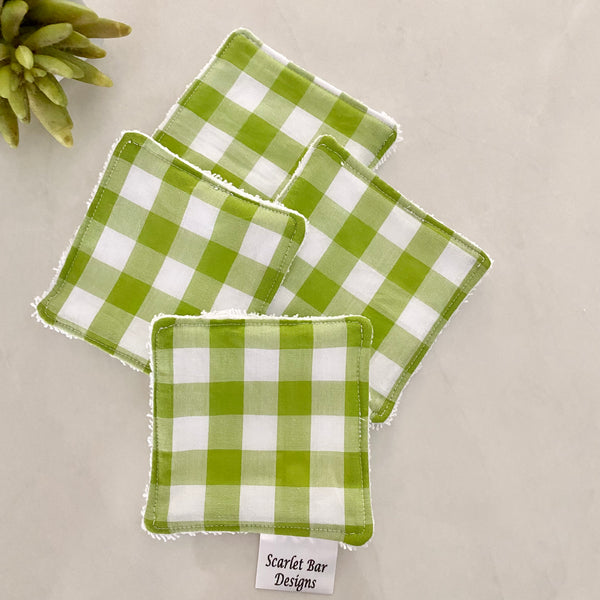 Large Gingham Check Print Makeup Remover Wipes