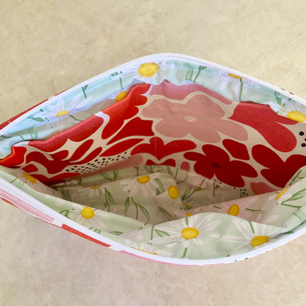 Jocelyn Proust Daisy Pink Cream Fabric Pouch