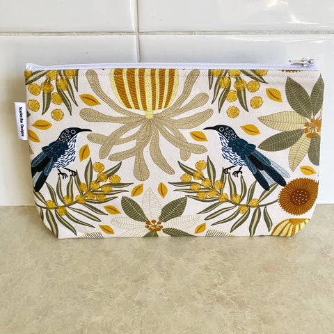 Jocelyn Proust Honeyeater Wattle Bird Print Fabric Pouch