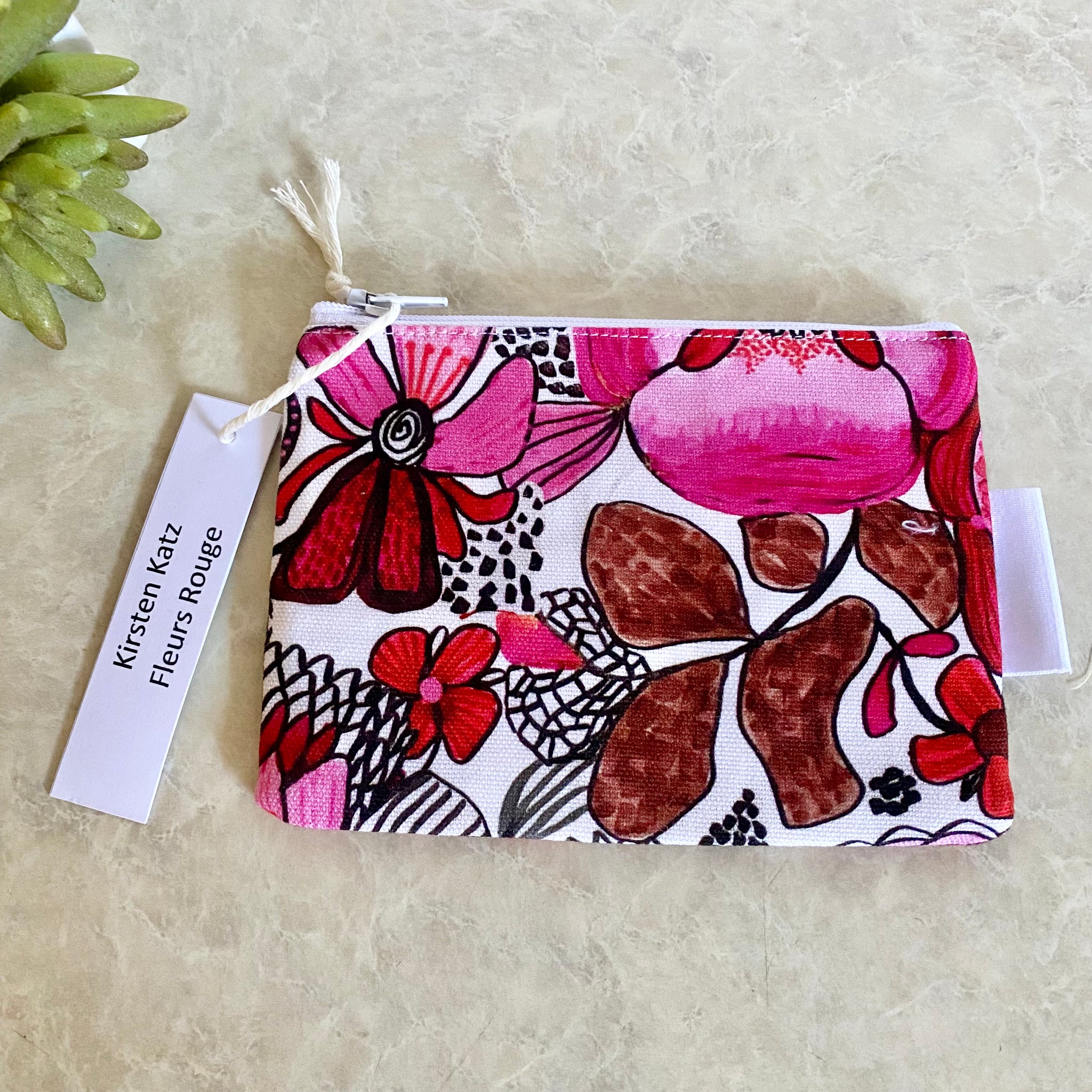 Kirsten Katz Fleurs Rogue Print Coin Purse