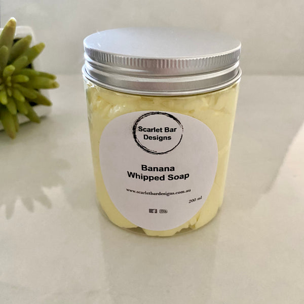 Banana Whipped Soap