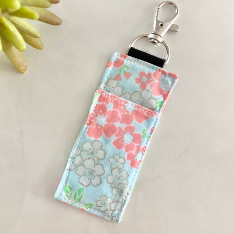 Oriental Pink & Blue Floral Lip Balm Holder