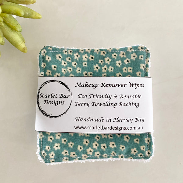 Green Country Garden Print Makeup Remover Wipes